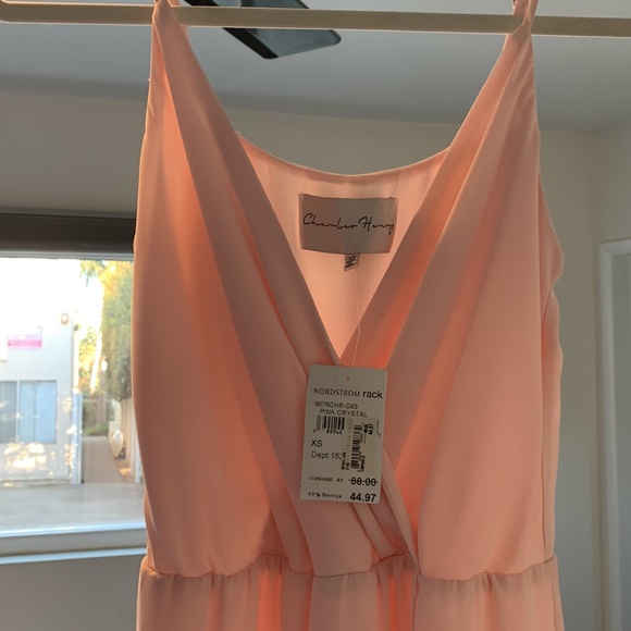 Charles Henry Pink Sheer Maxi dress - Picture 6 of 7
